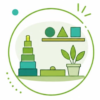 A multi-age (2-6) classroom environment focused on sensorial exploration, language, and mathematics.