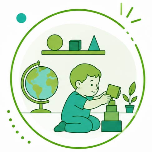 The Absorbent Mind: From birth to age six, children possess an innate ability to "absorb" knowledge spontaneously and effortlessly from their environment.